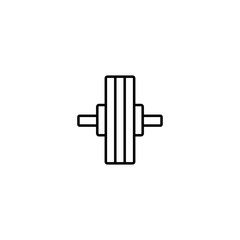 Dumb bells icon, vector illustration. Flat design style. barbell - fitness and gym icon vector