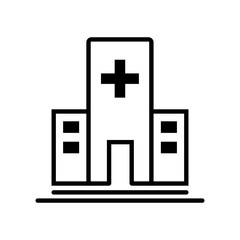Fototapeta premium hospital icon vector