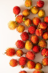 Rambutan, tropical Southeast Asian fruit