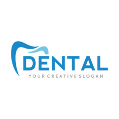 Dental Logo, Tooth dental logo, Dental Care Logo Inspiration Vector