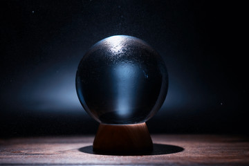 Crystal ball to predict the fate. Guessing for the future.