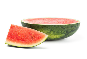 Fresh watermelon isolated on white background.