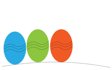 Easter eggs background design vector illustration