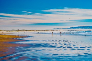 town of Pismo Beach on the Pacific coast of California