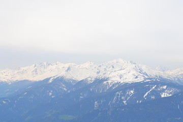 Fototapeta na wymiar Spring Alpine ascent in Merano