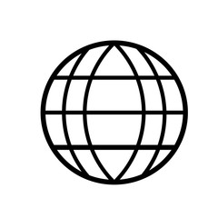 globe icon vector