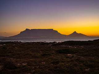 table mountain sunset