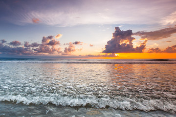 Amazing sunset form Bali beach