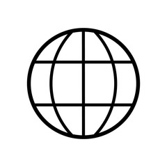 globe icon vector
