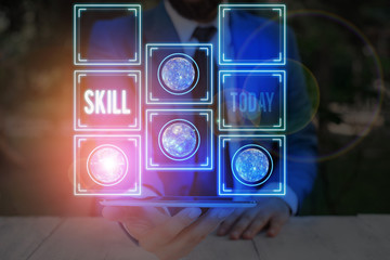 Word writing text Skill. Business photo showcasing ability to use one s is knowledge effectively...