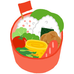 丸いお弁当箱　おにぎり