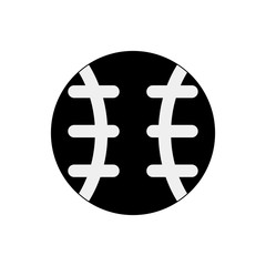 Baseball icon trendy flat design