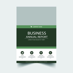 Naklejka premium Business annual report template