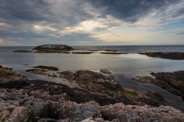 Fototapeta na wymiar Norwegian sea landscape in Norway