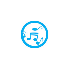 Musik note Logo Template vector symbol