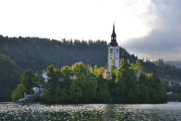 Various beauties of lake Bled