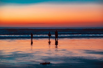 Fototapeta na wymiar sunset of Pismo Beach California