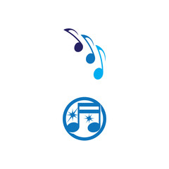 Musik note Logo Template vector symbol