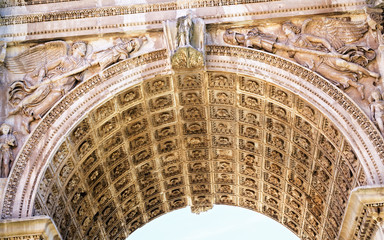 Fragment of Arch of Constantine in Rome