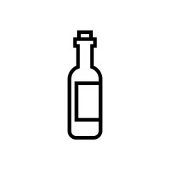 wine bottle drink line style icon