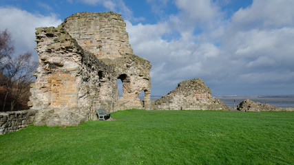 Fototapeta na wymiar Flint Castle in North Wales
