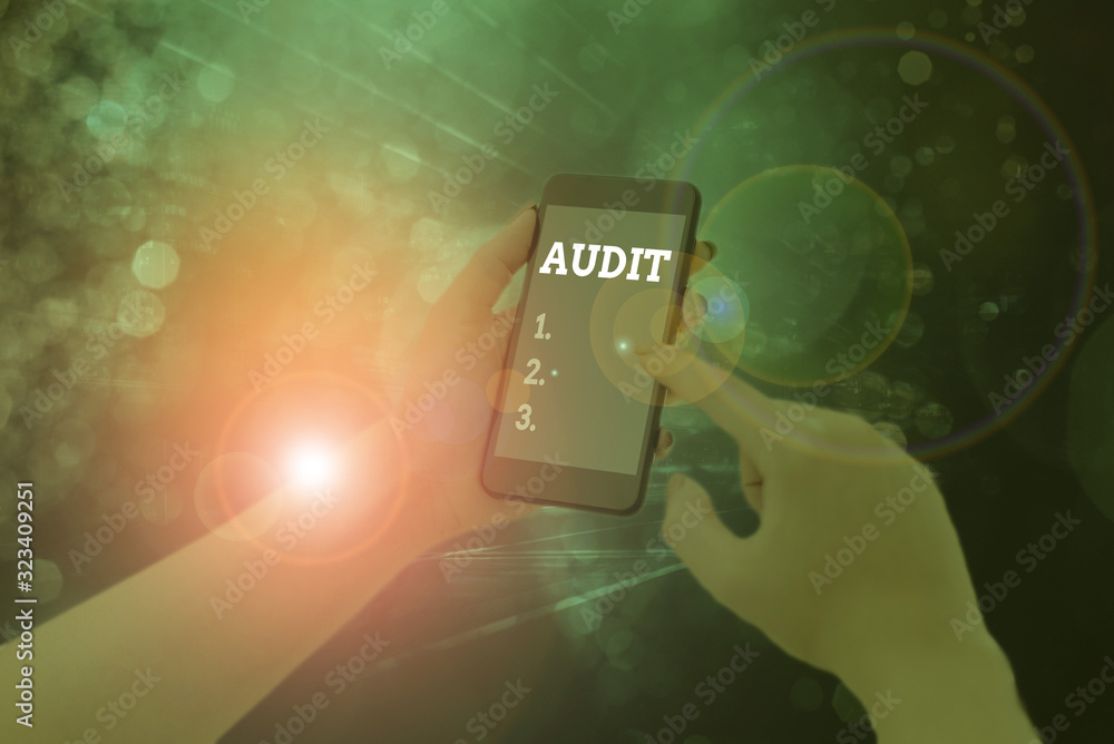 Poster conceptual hand writing showing audit. concept meaning distinctive typically pleasant smell subtle o