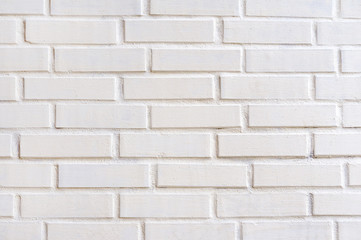 White brick wall in soft light texture