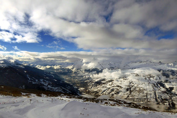 Les Arcs Arc 1800 Paradiski Ski Area Savoie French Alps France