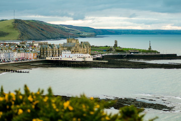 Obraz premium Aberystwyth Town from Constitution hill
