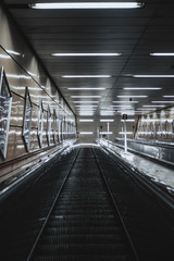 escalator in shopping center