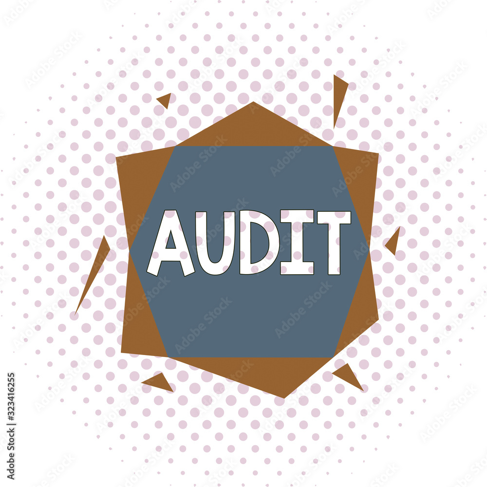 Poster word writing text audit. business photo showcasing distinctive typically pleasant smell subtle of a 