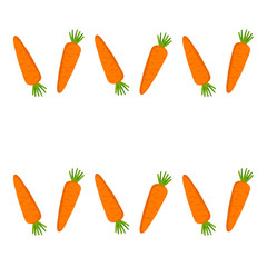 Carrot, set, strip, tops, orange, vegetable, root vegetable, vitamins, vegetarianism, illustration,