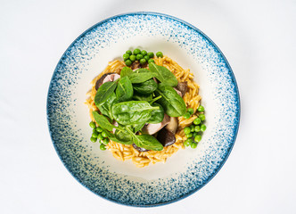 rice with chicken and spinach