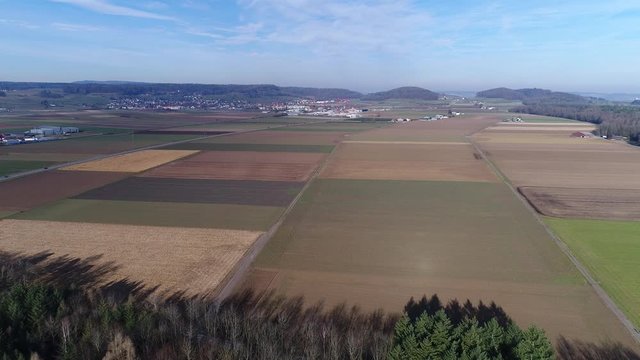 de la foret vers les champs et les fermes