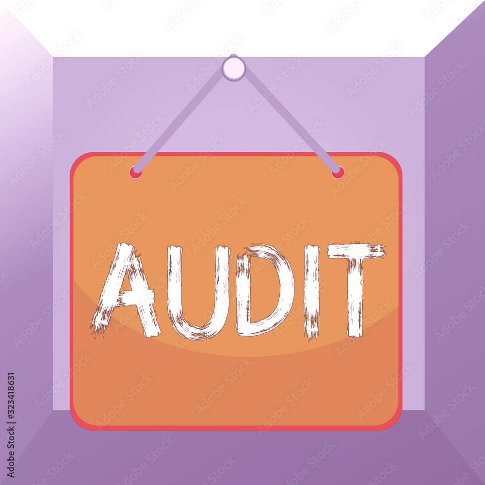 Poster conceptual hand writing showing audit. concept meaning distinctive typically pleasant smell subtle o