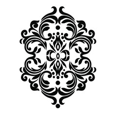 Oriental vector damask patterns for greeting cards and wedding invitations.