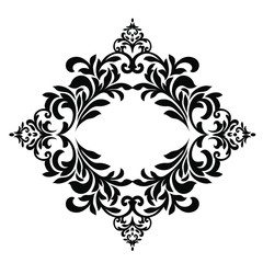 Oriental vector damask patterns for greeting cards and wedding invitations.