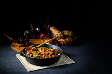 A real Polish 'Bigos,'after an old recipe with dried plums and wine.