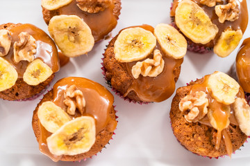 Baking banana bread