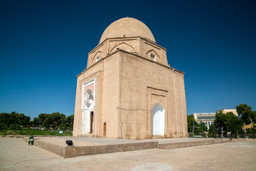 Gur Emir mausoleum of the asian famous historical personality Tamerlane or Amir Timur in Samarkand,...