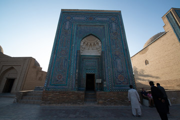 Historical necropolis and mausoleums of Shakhi Zinda, Samarkand, Uzbekistan.