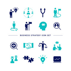 BUSINESS STRATEGY ICON SET