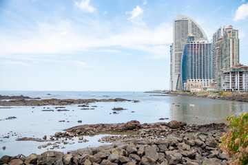 Panama / Panama. 04.24.2013.Panoramic view of Panama by the sea