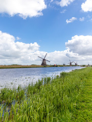 Water mill. Kinderdijk, South Holland province, Netherlands.