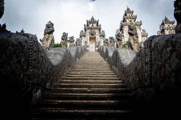 stairway to temple in bali
