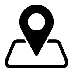 gz729 GrafikZeichnung - german - Standort, Landkarte, Lokalisierung, Symbol. - english - locator, plan / location, map - localization, city map / pin icon. - square xxl g9066