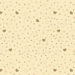 pattern of hearts on a soft background, print for fabric or background