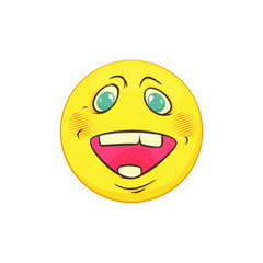  Emoji joy, vector image EPS.