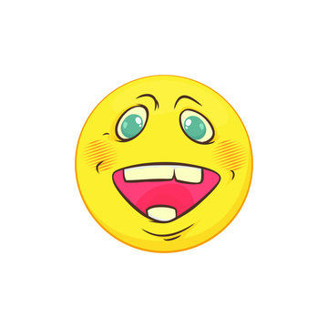  Emoji joy, vector image EPS.