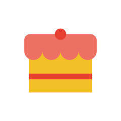 sweet cake flat style icon